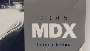 2005 Acura Mdx Owners Manual Book Guide OEM Used Auto Parts