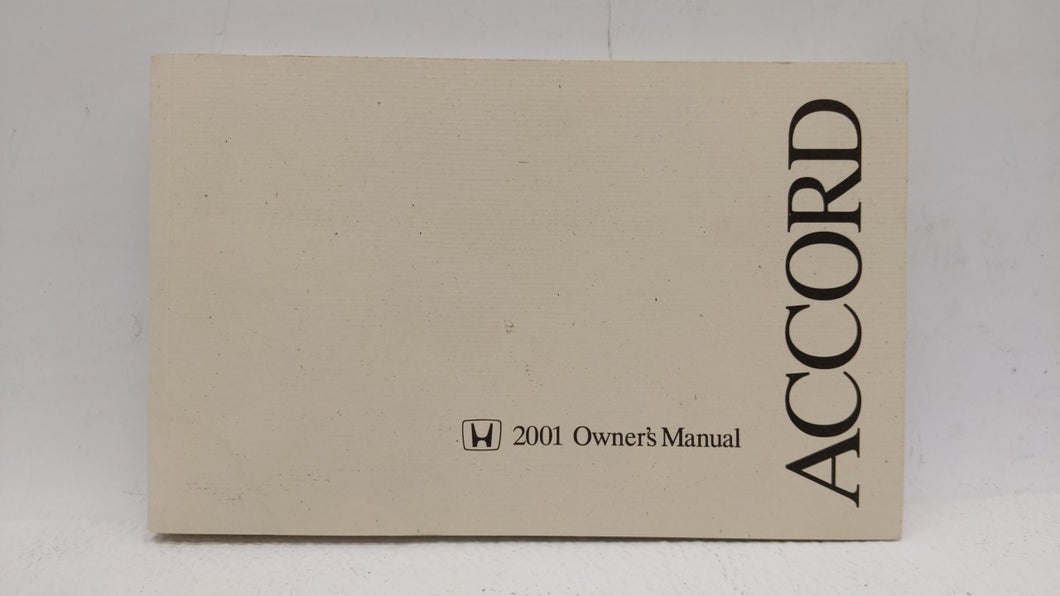 2001 Honda Accord Owners Manual Book Guide OEM Used Auto Parts