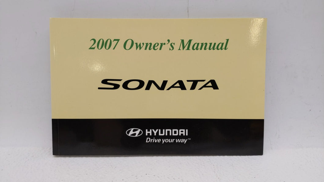 2007 Hyundai Sonata Owners Manual Book Guide OEM Used Auto Parts