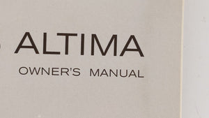 2009 Nissan Altima Owners Manual Book Guide OEM Used Auto Parts