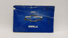 2002 Chevrolet Impala Owners Manual Book Guide OEM Used Auto Parts