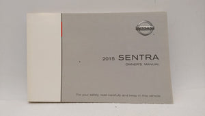 2015 Nissan Sentra Owners Manual Book Guide OEM Used Auto Parts