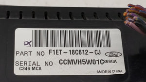 2015-2018 Ford Focus Climate Control Module Temperature AC/Heater Replacement P/N:F1ET-18C612-CJ F1ET-18C612-CH Fits OEM Used Auto Parts - Oemusedautoparts1.com