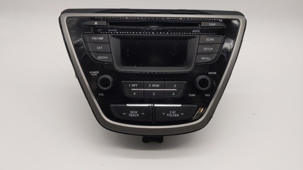 2014-2016 Hyundai Elantra Radio AM FM Cd Player Receiver Replacement P/N:96170-3X156GU Fits 2014 2015 2016 OEM Used Auto Parts - Oemusedautoparts1.com