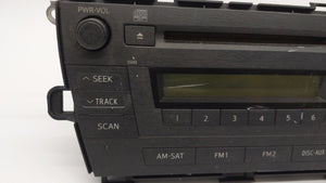 2010-2011 Toyota Prius Radio AM FM Cd Player Receiver Replacement P/N:84567687 86120-47290 Fits 2010 2011 OEM Used Auto Parts - Oemusedautoparts1.com