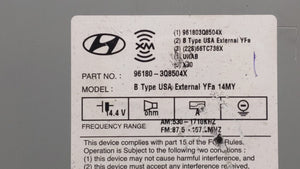 2014-2015 Hyundai Sonata Radio AM FM Cd Player Receiver Replacement P/N:96180-3Q8504X 96180-3Q8004X Fits 2014 2015 OEM Used Auto Parts