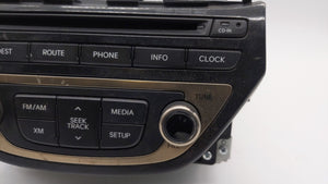 2013-2015 Hyundai Genesis Radio AM FM Cd Player Receiver Replacement P/N:96560-2M770YHG 965602M770YHG Fits 2013 2014 2015 OEM Used Auto Parts - Oemusedautoparts1.com