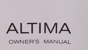 2009 Nissan Altima Owners Manual Book Guide OEM Used Auto Parts