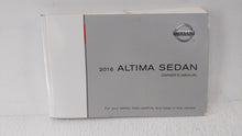 2016 Nissan Altima Owners Manual Book Guide OEM Used Auto Parts