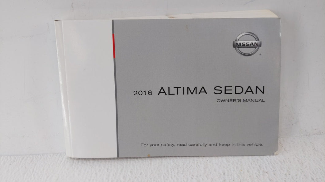 2016 Nissan Altima Owners Manual Book Guide OEM Used Auto Parts