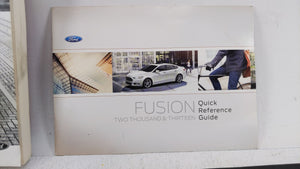 2013 Ford Fusion Owners Manual Book Guide OEM Used Auto Parts