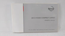 2013 Nissan Nv200 Owners Manual Book Guide OEM Used Auto Parts - Oemusedautoparts1.com