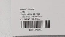 2019 Volkswagen Jetta Owners Manual Book Guide OEM Used Auto Parts