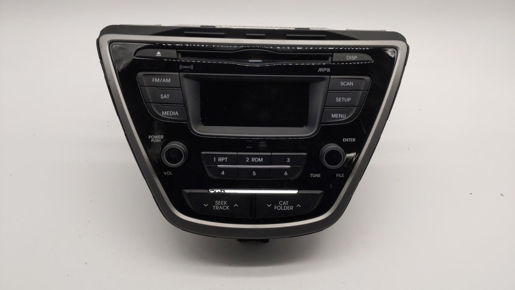 2014-2016 Hyundai Elantra Radio AM FM Cd Player Receiver Replacement P/N:96170-3X156GU Fits 2014 2015 2016 OEM Used Auto Parts - Oemusedautoparts1.com