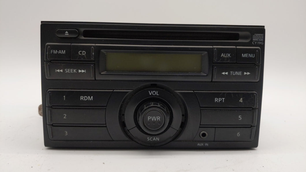 2012-2014 Nissan Versa Radio AM FM Cd Player Receiver Replacement P/N:28185 3AN0A 3089AA 7089956 Fits 2012 2013 2014 OEM Used Auto Parts - Oemusedautoparts1.com