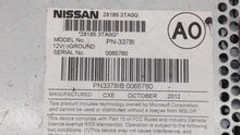 2013-2015 Nissan Altima Radio AM FM Cd Player Receiver Replacement P/N:28185 3TA0G 28185 3TB0G Fits 2013 2014 2015 OEM Used Auto Parts - Oemusedautoparts1.com