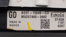 2011-2012 Ford Fusion Instrument Cluster Speedometer Gauges P/N:BE5T-10849-GD Fits 2011 2012 OEM Used Auto Parts - Oemusedautoparts1.com