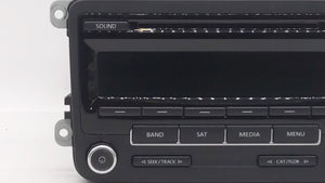 2014 Volkswagen Jetta Radio AM FM Cd Player Receiver Replacement P/N:1K0035164F 1K0 035 164 F Fits 2013 2015 OEM Used Auto Parts - Oemusedautoparts1.com