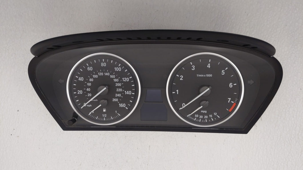 2008-2010 Bmw 535i Instrument Cluster Speedometer Gauges P/N:9 153 753 62.10-9 194 887 Fits 2008 2009 2010 OEM Used Auto Parts - Oemusedautoparts1.com