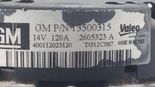 2010-2017 Gmc Terrain Alternator Replacement Generator Charging Assembly Engine OEM P/N:13512759 13500315 Fits OEM Used Auto Parts - Oemusedautoparts1.com