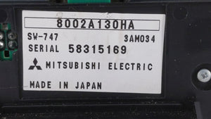 2007-2008 Mitsubishi Galant Radio Control Panel - Oemusedautoparts1.com