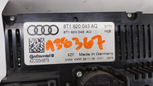 2010-2013 Audi A5 Climate Control Module Temperature AC/Heater Replacement P/N:8T1820043AL 8T1 820 043 AQ Fits OEM Used Auto Parts - Oemusedautoparts1.com