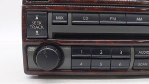 2005-2006 Nissan Altima Radio AM FM Cd Player Receiver Replacement P/N:28185 ZB10A 28185 ZB001 Fits 2005 2006 OEM Used Auto Parts - Oemusedautoparts1.com