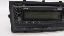 2012-2014 Toyota Prius C Radio AM FM Cd Player Receiver Replacement P/N:86120-52D10 Fits 2012 2013 2014 OEM Used Auto Parts - Oemusedautoparts1.com