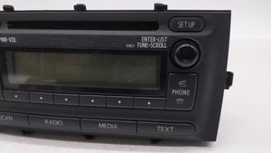 2012-2014 Toyota Prius C Radio AM FM Cd Player Receiver Replacement P/N:86120-52D10 Fits 2012 2013 2014 OEM Used Auto Parts - Oemusedautoparts1.com