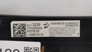 2014 Chevrolet Impala Climate Control Module Temperature AC/Heater Replacement P/N:23113226 Fits OEM Used Auto Parts - Oemusedautoparts1.com