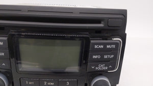 2011 Hyundai Sonata Radio AM FM Cd Player Receiver Replacement P/N:96180-3Q000 961803Q000 Fits OEM Used Auto Parts - Oemusedautoparts1.com