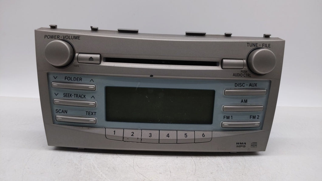 2007-2009 Toyota Camry Radio AM FM Cd Player Receiver Replacement P/N:86120-06182 86120-33890 Fits 2007 2008 2009 OEM Used Auto Parts - Oemusedautoparts1.com