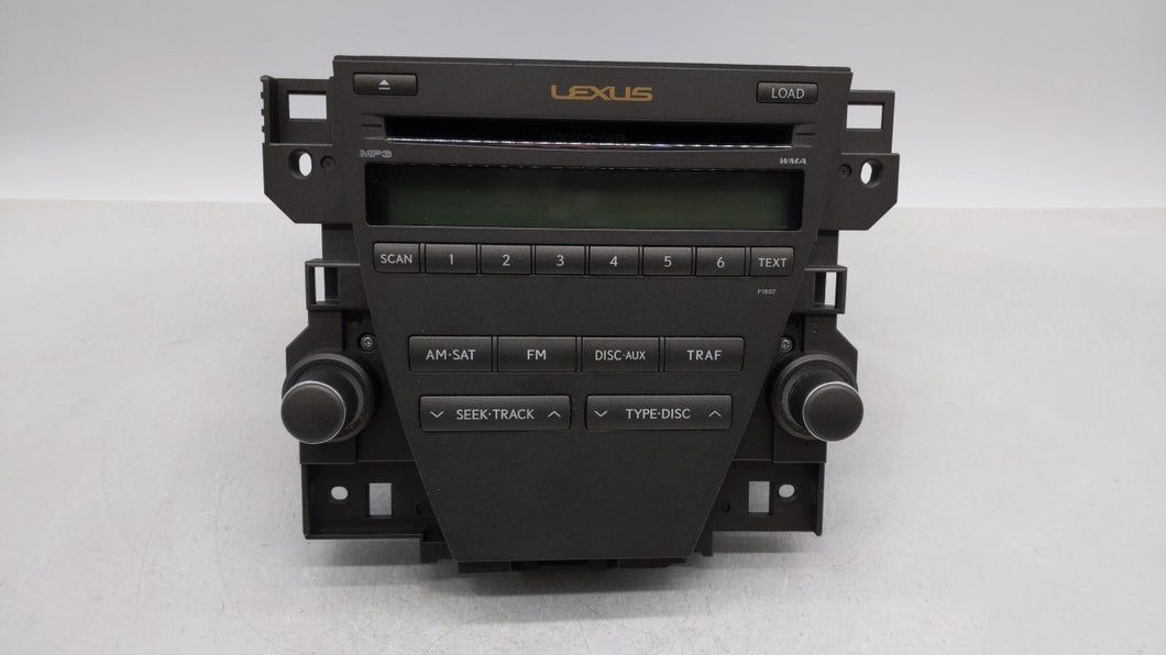 2007-2009 Lexus Es350 Radio AM FM Cd Player Receiver Replacement P/N:86120-33720-1 86120-33720 Fits 2007 2008 2009 OEM Used Auto Parts - Oemusedautoparts1.com