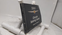 01 Sebring OEM Owners Manual Users Guide Operators Hand Book 11X623 - Oemusedautoparts1.com