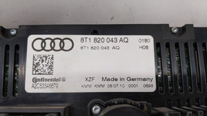 2010-2013 Audi A5 Climate Control Module Temperature AC/Heater Replacement P/N:8T1820043AL 8T1 820 043 AQ Fits OEM Used Auto Parts - Oemusedautoparts1.com