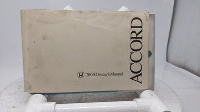 00 Accord OEM Owners Manual Users Guide Operators Hand Book 11X628 - Oemusedautoparts1.com