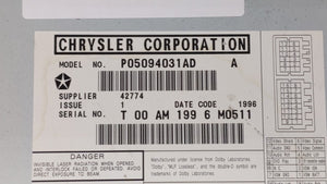 2004-2008 Chrysler Pacifica Information Display Screen - Oemusedautoparts1.com