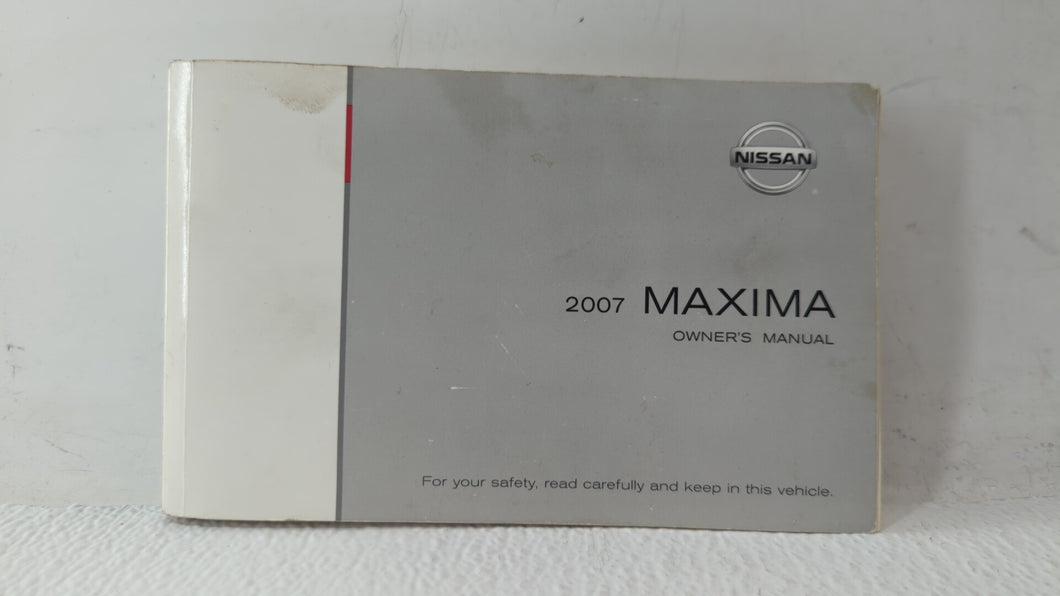 2007 Nissan Maxima Owners Manual Book Guide OEM Used Auto Parts