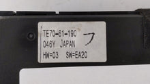 2010-2014 Mazda Cx-9 Climate Control Module Temperature AC/Heater Replacement P/N:TE70-61-190 Fits 2010 2011 2012 2013 2014 OEM Used Auto Parts - Oemusedautoparts1.com