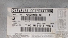 2004-2008 Chrysler Pacifica Information Display Screen - Oemusedautoparts1.com