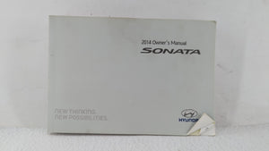 2014 Hyundai Sonata Owners Manual Book Guide OEM Used Auto Parts