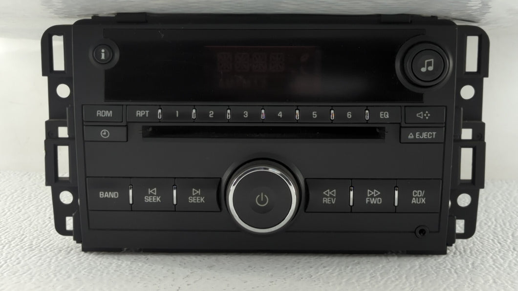 2007-2009 Suzuki Xl-7 Radio AM FM Cd Player Receiver Replacement P/N:15945861 15211251 Fits 2007 2008 2009 OEM Used Auto Parts - Oemusedautoparts1.com