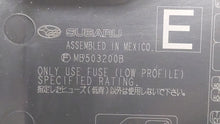 2010-2014 Subaru Legacy Fusebox Fuse Box Panel Relay Module P/N:MB102801B MB503202B Fits 2010 2011 2012 2013 2014 OEM Used Auto Parts - Oemusedautoparts1.com