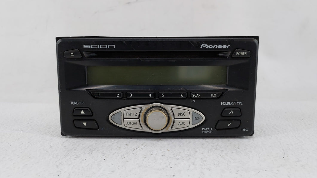 2006-2007 Scion Tc Radio AM FM Cd Player Receiver Replacement P/N:08600-21800 08600-21802 Fits 2006 2007 OEM Used Auto Parts - Oemusedautoparts1.com