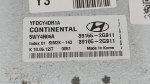 2011-2015 Hyundai Sonata PCM Engine Computer ECU ECM PCU OEM P/N:39155-2G916 39105-2G916 Fits 2011 2012 2013 2014 2015 OEM Used Auto Parts