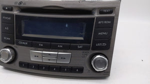 2012-2014 Subaru Legacy Radio AM FM Cd Player Receiver Replacement P/N:86201AJ61A Fits 2012 2013 2014 OEM Used Auto Parts - Oemusedautoparts1.com