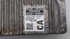 2012-2014 Toyota Camry PCM Engine Computer ECU ECM PCU OEM P/N:89661-06K63 89661-06K84 Fits 2012 2013 2014 OEM Used Auto Parts