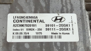 2015-2017 Hyundai Sonata PCM Engine Computer ECU ECM PCU OEM P/N:39101-2GGL2 39111-2GGL2 Fits 2015 2016 2017 OEM Used Auto Parts