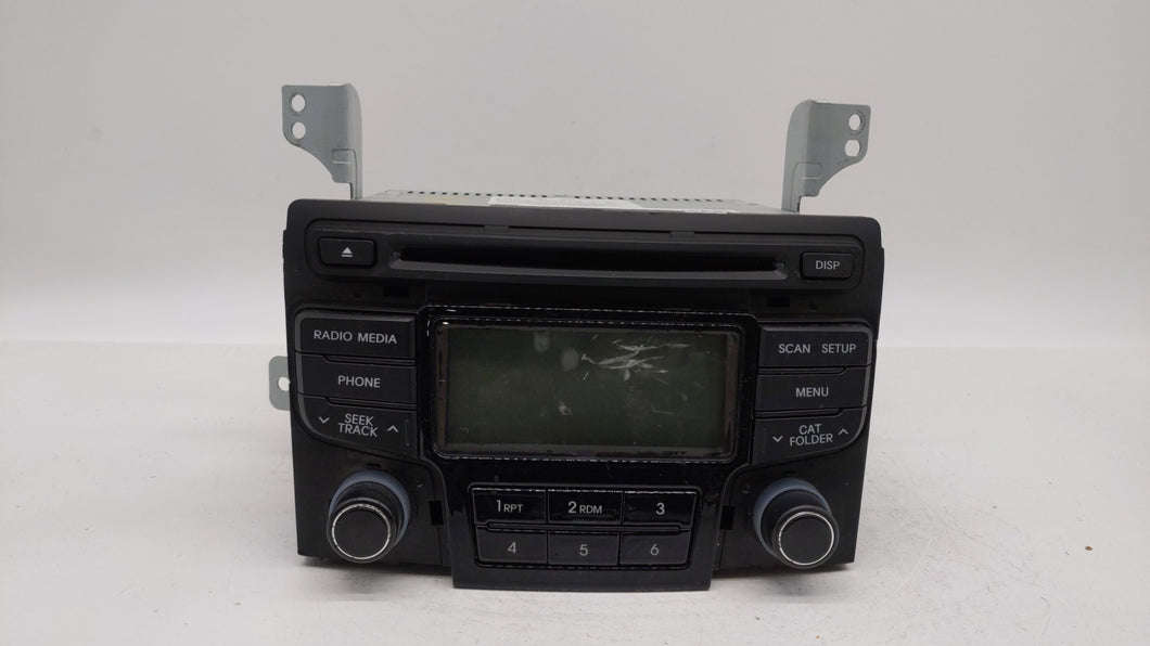 2012-2014 Hyundai Sonata Radio AM FM Cd Player Receiver Replacement P/N:96180-3Q700 Fits 2012 2013 2014 OEM Used Auto Parts - Oemusedautoparts1.com