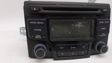 2012-2014 Hyundai Sonata Radio AM FM Cd Player Receiver Replacement P/N:96180-3Q700 Fits 2012 2013 2014 OEM Used Auto Parts - Oemusedautoparts1.com